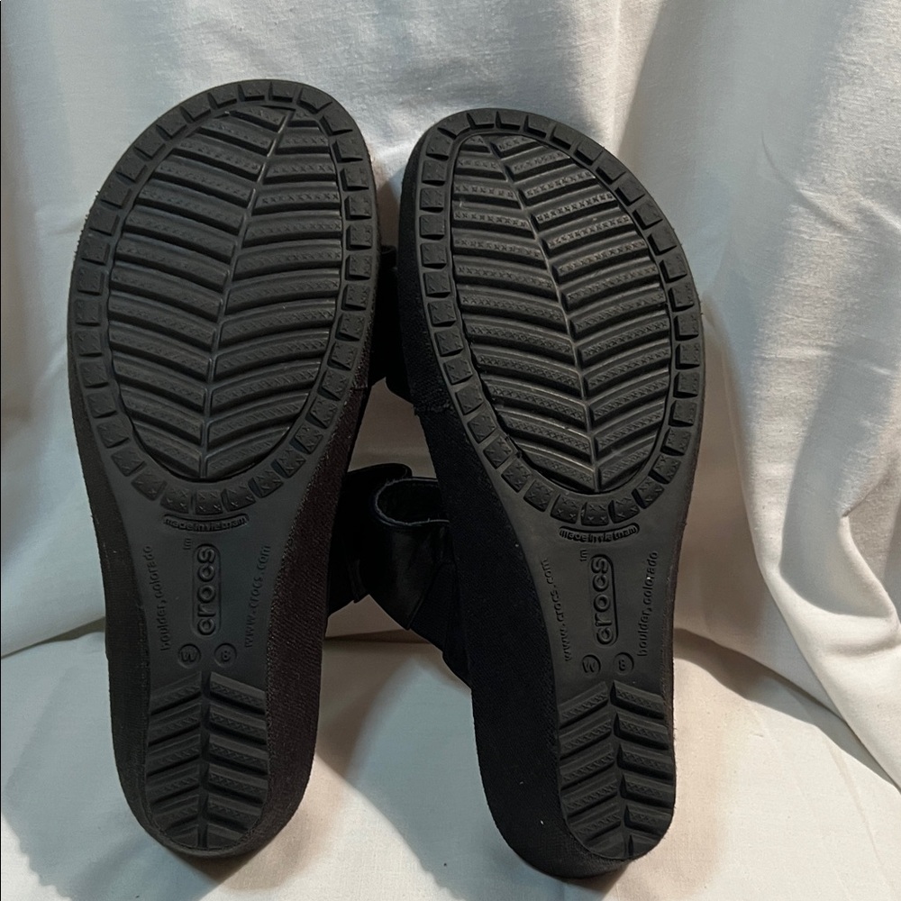 CROCS Black Women's Sandals - Picture 5 of 8